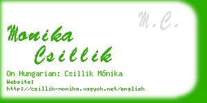 monika csillik business card